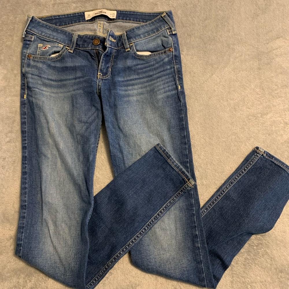 Hollister Women's Blue Skinny Jeans